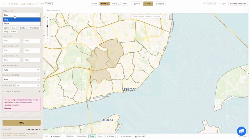 Free — Search demo