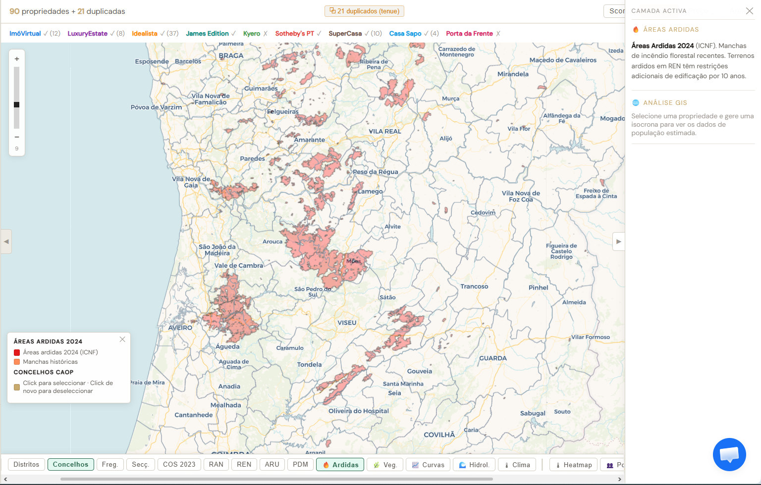 Investment Match — Burned areas