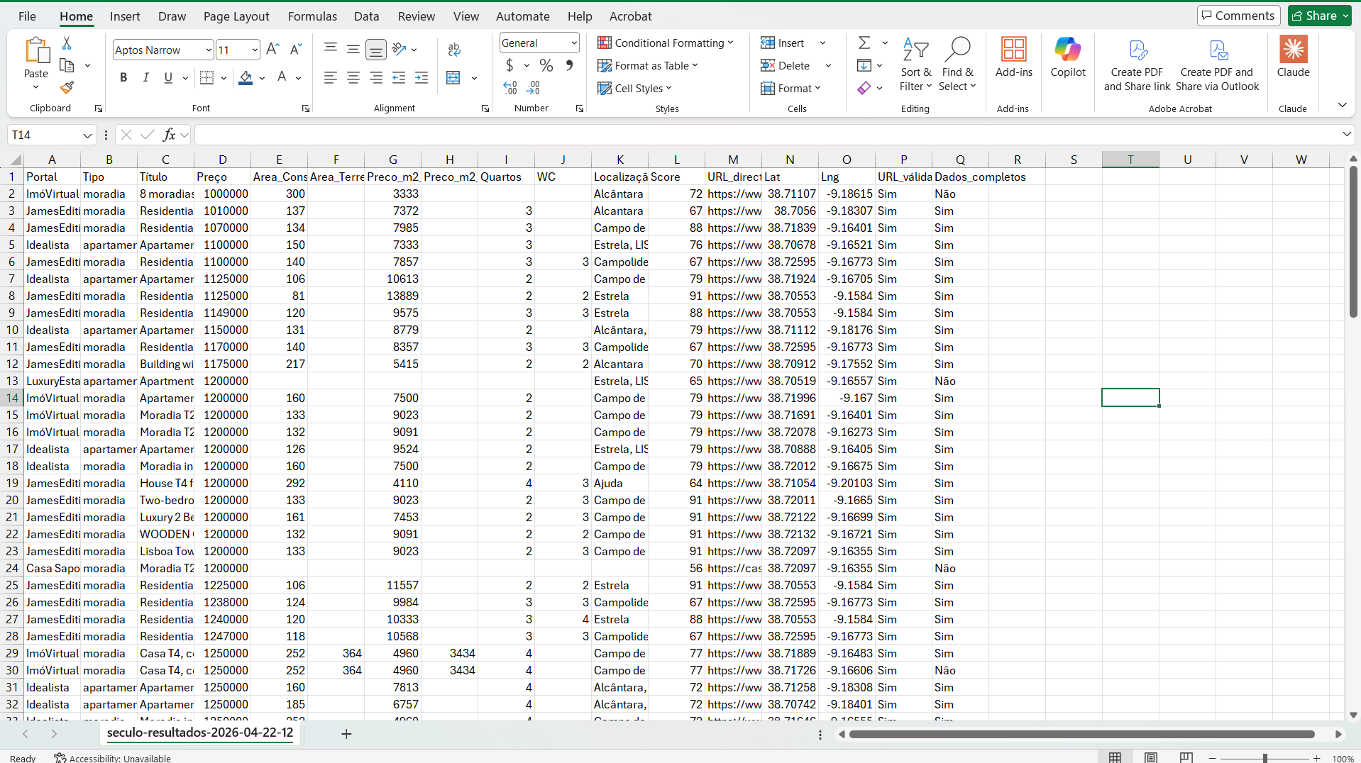 Investment Match — Excel export